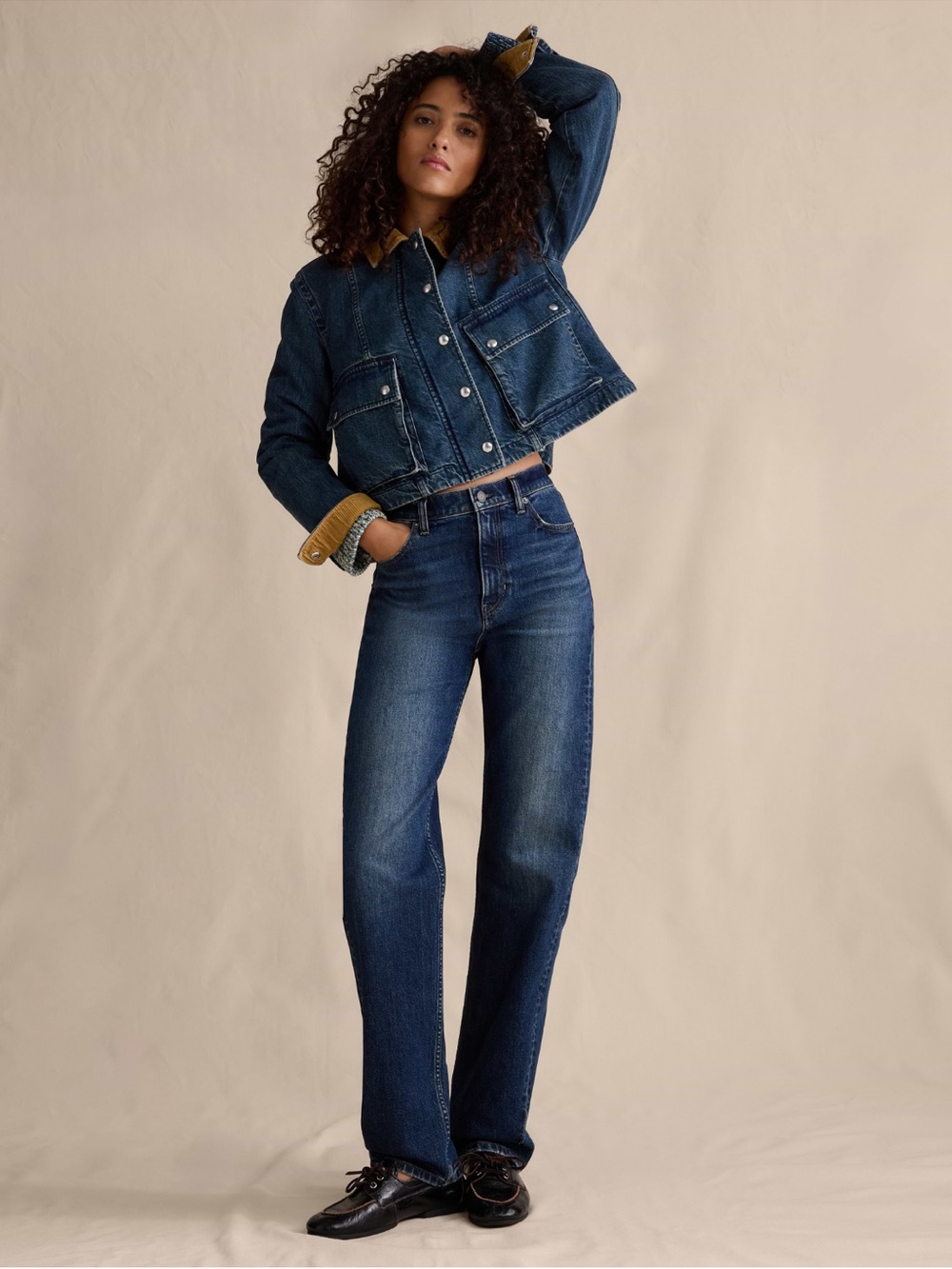 BANANA REPUBLIC 90’s High Rise Straight Jean